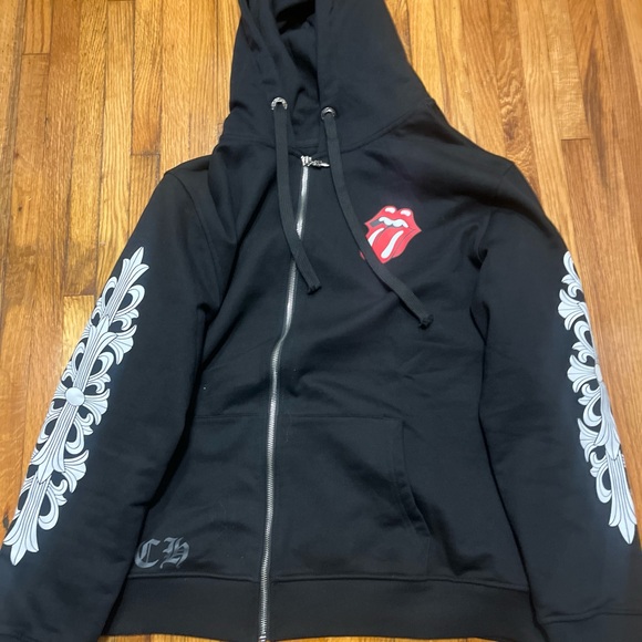 Chrome Hearts Other - Black chrome heart x rolling stone Zip-Up Hoodie